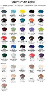 cnd vinylux color chart esthers nail corner