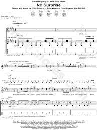 Chorus} em a asus4 with no alarms and no surprises em a asus4 no alarms and no surprises em a asus4 no alarms and no surprises d * d * silence. Daughtry No Surprise Guitar Tab In E Major Download Print Sku Mn0082046