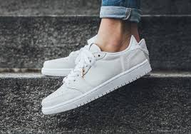The Swooshless Air Jordan 1 Low Is Releasing In Triple White Sneakernews Com Air Jordans Air Jordans Retro Cycling Shoes Women