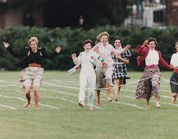 Astonishing moment Princess Diana threw royal protocol aside to compete in  the mums' race at Prince Harry's sports day | The US Sun