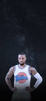 Capable of gunning his team out of a game as quickly as he could shoot them into it. Lillard Tunesquad Wallpaper Nba Basketball Art Basketball Wallpaper Nba Pictures