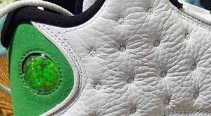 Jordan 13 White Lucky Green Black Pin On Many More Sneakers