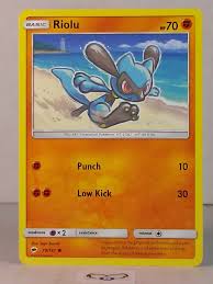 1 appearance 2 personality 3 biography 3.1 sun & moon. 2017 Riolu 70 147 Burning Shadows Set Common Pokemon Card Pokemon Individual Cards Collectible Card Games