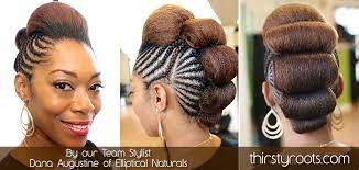 Elliptical Naturals Braided Bun Hairstyle Hair Styles Bump Hairstyles Natural Hair Styles