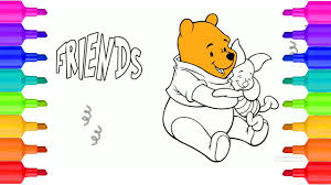 Make a coloring book with friendship bff for one click. Winnie The Pooh And Piglet Coloring Pages Happy Friendship Day Best Friends For Ever Youtube