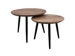 Natural coffee table, custom wood furniture, modular table, custom wood coffee table, custom handmade table, living room furniture, woodencenterstore. Coffee Table O60 O50 Natural Black Acacia Wood Iron Set Of 2 Coffee Side Tables Henk Schram Meubelen
