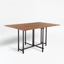 Origami Drop Leaf Rectangular Dining Table Reviews Crate And Barrel In 2020 Dining Table Small Space Expandable Dining Table Oval Table Dining