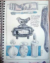 Everyday Objects From The Bathroom Sketch Book Sketchbook Challenge Book Art