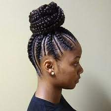 Afrikanische Geflochtene Frisuren I Neu Haar Schnitte Natural Hair Styles Braided Ponytail Hairstyles Cornrow Ponytail