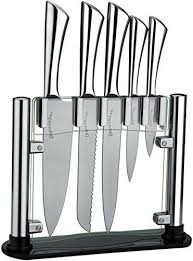 Utopia Kitchen Knife Set 6 Pieces Stainless Steel Knives With An Acrylic Stand For Sale Best Kitchen Knife Set Knife Set Kitchen Best Kitchen Knives