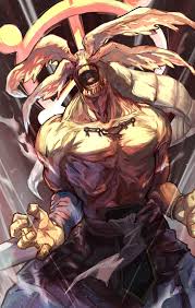 Kirby runs this gauntlet no breaks everyone at peak including kirby Adam  Arclight (needless) One for all (my hero) Majin buu (dbz) Rimaru Tempest  (Reincarnated as a slime) Monkey king Bambina (Toriko)