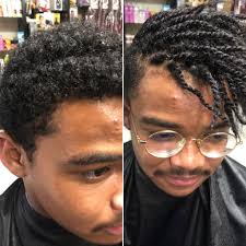 The hairstyle is braided using smaller twists with a red tone. 22 Twist Hairstyles For Men Fresh Styles For August 2021