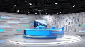Virtual Tv Studio 02 3d Model Tv Set Design 3d Interior Design Interior Design Career