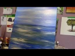 How To Paint Water For Oceans Lakes And Rivers Easy Technique For The Beginner Youtube Painting Water Painting Painting Lessons