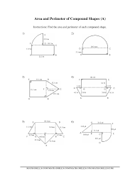 The Area And Perimeter Of Compound Shapes A Math Worksheet From The Measurement Worksheets Page At Mat Area Worksheets Shapes Worksheets Perimeter Worksheets