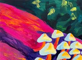 Cool trippy paintings art oil painting poster decorative painting canvas wall art living room posters sosolong trippy moon and forest canvas painting wall decor,bedroom wall art,bedside. Magic Mushroom Painting Trippy Draws Original Gouache Painting Trippy Wall Art Psychedelic Room Decor Gouache Painting By Kate Grishakova Artfinder