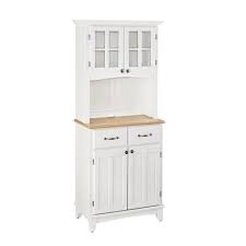 homestyles white buffet with hutch 5001