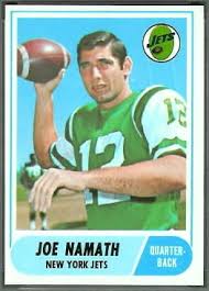 1999 fleer sports illustrated #3 joe namath: Joe Namath 1968 Topps 65 Vintage Football Card Gallery