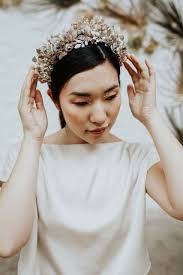 Les Fleurs: intricate floral headpieces by Clare Lloyd Couture Bridal  Accessories