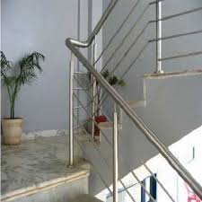 Inox® offers a modern alternative to iron railings and is the perfect accent any urban dwelling, downtown loft, or ocean front property. Bar Silver Stainless Steel Railing Rs 725 Foot Radiante Steel Id 8097251333