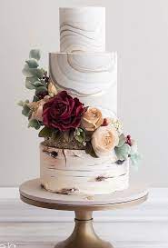 Lace is a beautiful, timeless detail usually seen adorning wedding dresses, but simple, elegant wedding cake flowers. 45 Simple Elegant Chic Wedding Cakes Simple Elegant Chic Wedding Cakes Tender Cake With F Wedding Cake Simple Elegant Simple Wedding Cake Wedding Cake Chic