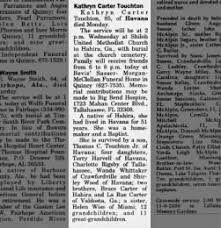 Obituary for Kathryn Touchton (Aged 85)