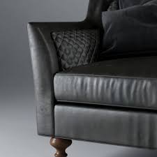 Look at that sofa's leather grain and its variations. Holloway Sofa By Anthropologie 3d Model For Corona Vray