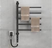 Amazon.com: YJSG Electric Heated Towel Rack, Rotating Towel ...
