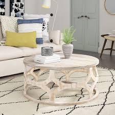 With a whitewashed water based sealed finish. Whitewashed Round Coffee Table You Ll Love In 2021 Visualhunt