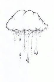 Pop some blue paint onto a plate so that it's. Little Cute Rain Cloud Pencil Drawings Drawings Art Drawings