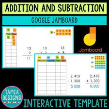 If you have any ways you like using jamboard in. Math Jamboard Online Manipulative For Addition And Subtraction Problems