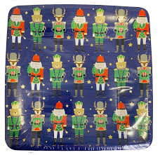 Navy Nutcracker Holiday Dessert Or Children S Plate Christmas Entertaining Sprinkles Confetti Party Boxes Party Supplies