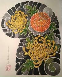 Japanese Tattoos Chrysanthemum Japanesesleevetattoos Traditional Japanese Tattoos Painting Japanese Tattoo Vintage Style Tattoos Tattoo Illustration