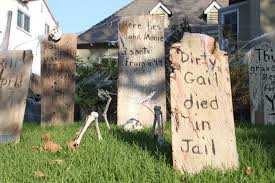 Rapid set cement all (you can read about to make the seat portion of the stool i used the same baking pan that i used for the tombstone, so i. The Easiest Halloween Decoration Old West Haunted Graveyard Pretty Prudent