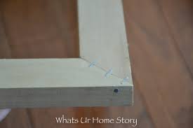 Center your frame on the canvas. How To Make A Canvas Bar To Stretch A Canvas Painting Whats Ur Home Story