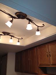 Beranda / how to update 1990's recessed fluorescent kitchen ligh / replacing updating fluorescent ceiling box lights with ceiling molding fluorescent kitchen lights kitchen ceiling lights kitchen design : Pin On For The Home