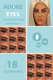 The textures are all handmade and focused in a lore friendly experience. Sims 4 Adore Eyes Micat Game