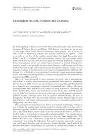 Pdf Conclusion Fascism Dictators And Charisma