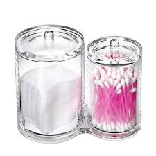 Maybe you would like to learn more about one of these? Clear Acrylic Cotton Pad And Ear Bud Holder Cosmetic Organiser Storage Jars New Wish