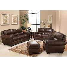 Austin 4 Piece Top Grain Leather Living Room Set Leather Living Room Set Living Room Leather Living Room Sets