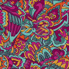 Estone united craft supplies license plate frame, car licenses plate covers with free caps for car us vehicles accessories metal bottom engraved license plate frame holder white 16x31cm product feature: Funky Boho Hippie Seamless Pattern In Neon Colors With Doodle Drawn Elements Hipster Young Background Royalty Free Cliparts Vectors And Stock Illustration Image 125682505