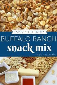 Buffalo Ranch Snack Mix Easy No Bake Chex Mix For Snacking Or Give As Gifts Chexmixrecipe Snackmixrecipe Ranch Snack Mix Snack Mix Ranch Chex Mix Recipes