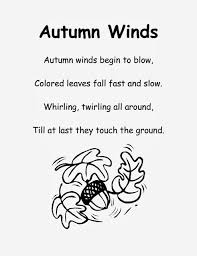 Fall Poem For Kindergarten Kindergarten Poems Autumn Poems Kindergarten Poetry