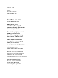 Lyric lagu di pondok kecil. Di Pondok Kecil Lirik Eroope