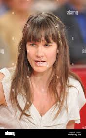 Singer Camille (real name Camille Dalmais) at the taping of Vivement  Dimanche