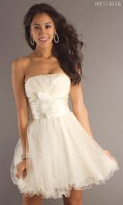 Short Tulle Strapless Mini Short Sweet Sixteen Cocktail Dress Dressbraw Com Tulle Homecoming Dress Flower Prom Dress White Prom Dress