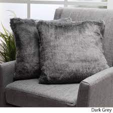 Light gray velvet flanks a wide band of gold linen for a grace gaylord explains her decision to create a set of cookies inspired by black beauty. Elise Modern Glam Faux Fur Throw Pillows Set Of 2 By Christopher Knight Home Overstock 13578817