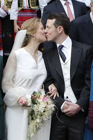 The New Princess Danica Looked Every Inch The Beautiful Bride In A Classy Roksanda Illncic White Gown Adorned With A Large Bow A Beautiful Bride Bride Wedding