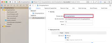 Change Ios App Name With Xcode