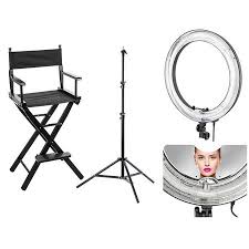 Flashpoint Makeup Artist Ring Light And Chair Kit Fp Lcf Ring K3